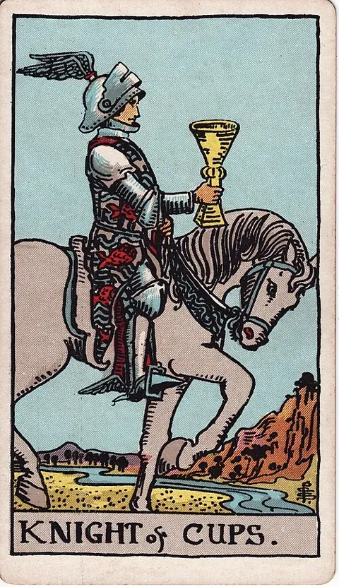 Knight of Cups, Rider–Waite–Smith tarot (1909)