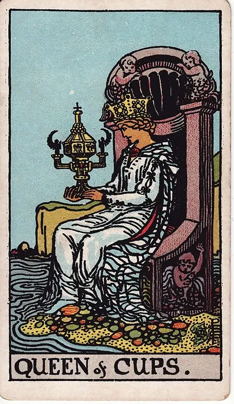 Queen of Cups, Rider–Waite–Smith tarot (1909)