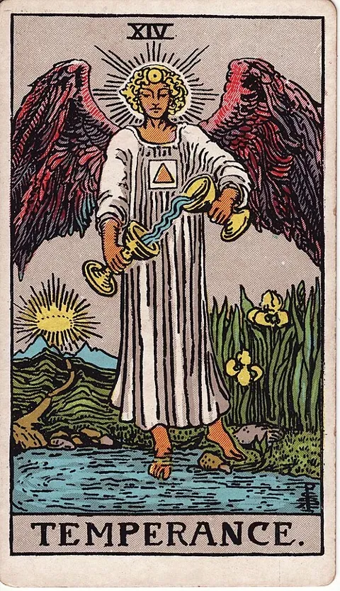 Temperance, Rider–Waite–Smith tarot (1909)