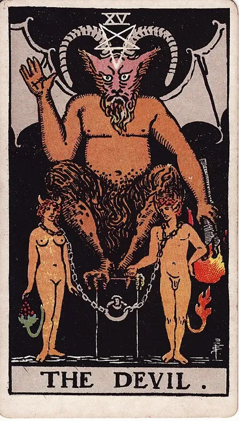 The Devil, Rider–Waite–Smith tarot (1909)