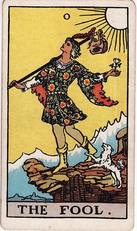 The Fool, Rider–Waite–Smith tarot (1909)