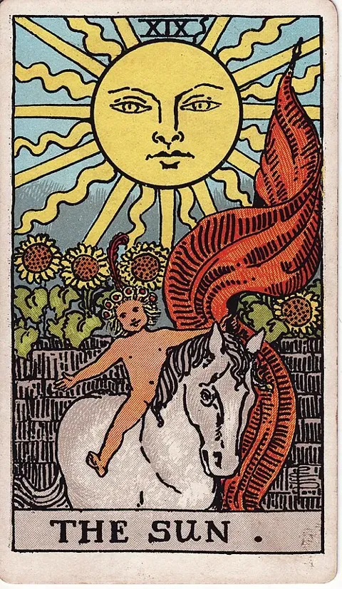 The Sun, Rider–Waite–Smith tarot (1909)